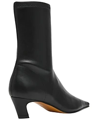 Steve Madden Women's Kimmens Kitten Heel Sock Booties