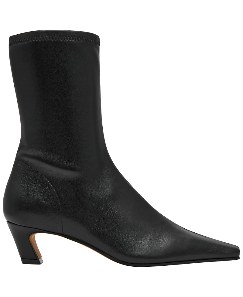 Steve Madden Women's Kimmens Kitten Heel Sock Booties