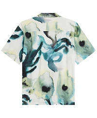 Scotch & Soda Men's Viscose Printed Short-Sleeve Regular-Fit Shirt