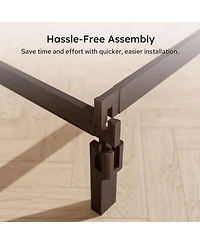 Flexipot Kana Japanese Joinery Solid Wood Platform Bed Frame with Slat Support