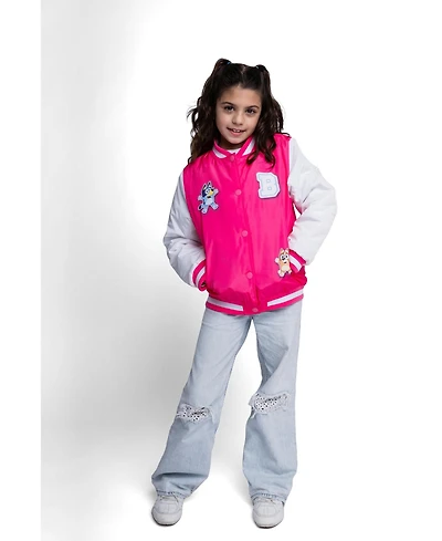Bluey Girls' 5-12 Varsity Bomber Jacket