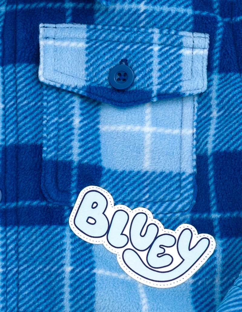 Bluey Boy's (2T-5T) Button Front Shacket