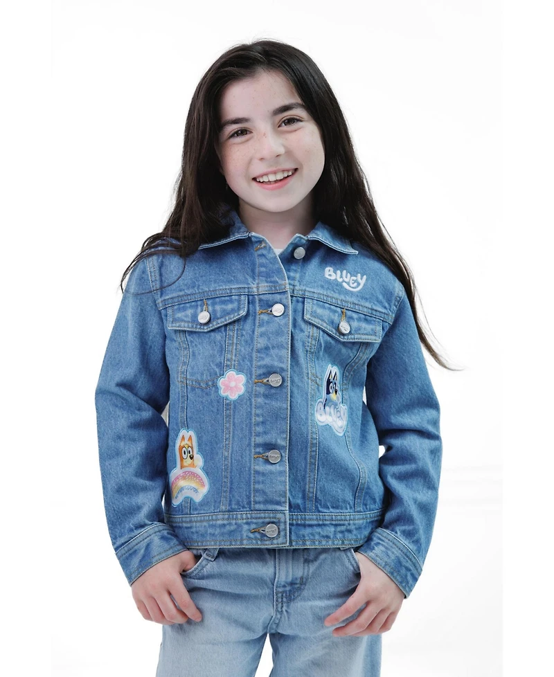 Bluey Toddler Girls 2T - 5T Denim Jacket