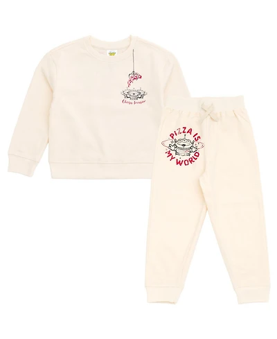 Disney Boys Lion King Toy Story Cars French Terry Sweatshirt and Jogger Pants Outfit Set to (2T - 10-12)