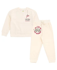 Disney Boys Lion King Toy Story Cars French Terry Sweatshirt and Jogger Pants Outfit Set to (2T - 10-12)