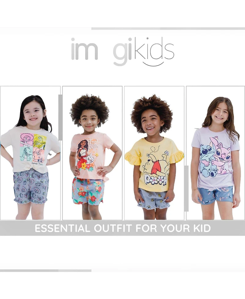 Toy Story Winnie the Pooh Girls' 2 -16 2-Piece T-Shirt and Shorts Set