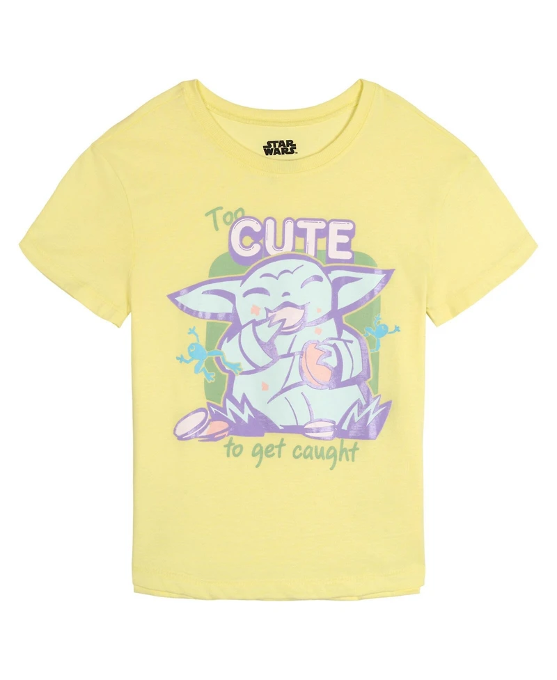 The Mandalorian Grogu Girls' 5-16 2-Piece T-Shirt and Shorts Set