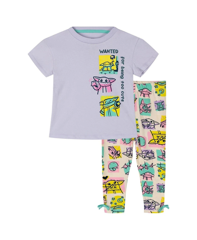 The Mandalorian Grogu Girl's 5-16 2-Piece T-Shirt and Leggings Set