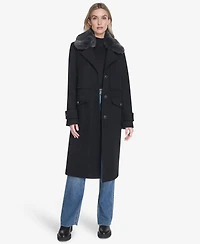 Olpae Sb Wool Twill Women's Coat With Back Vent