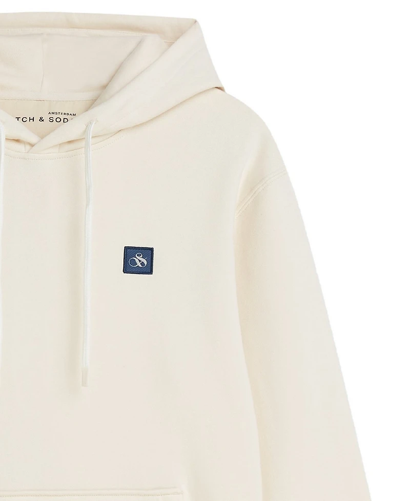 Scotch & Soda Men's Logo Badge Regular-Fit Hoodie