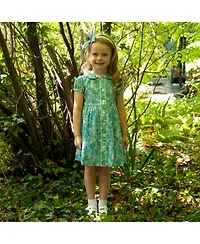 Rachel Riley Girls' 2-10 Floral Button-front Dress