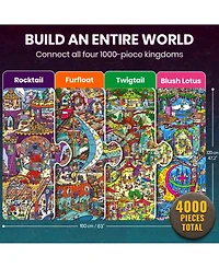 Quokka 1000 Piece Puzzle for Adults – 223 Hidden Secrets, Engaging Audio Story, Snap-Tight Thick Pieces