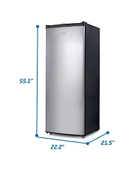6.0 Cu.Ft. Upright Freezer - Black Cabinet, Vcm Door