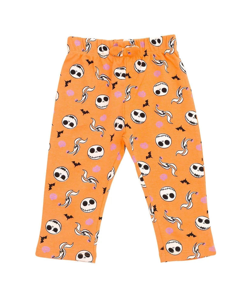 Nightmare Before Christmas Baby Girls' ( new born to 24 Month ) Halloween Bodysuit and Pants Set