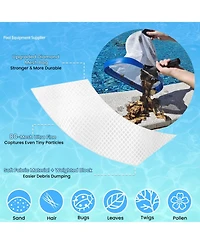 Xdovet Pool Skimmer Net Aluminum Frame Mesh Leaf Debris Tool