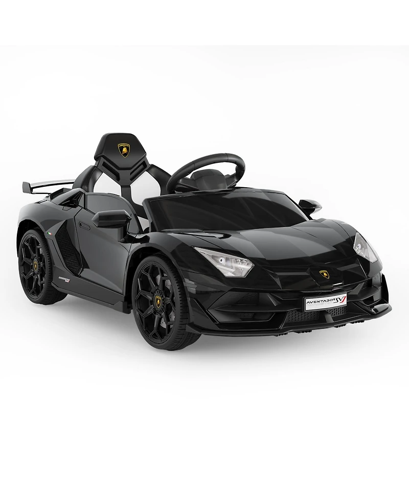 homfan Licensed Lamborghini Electric Ride-On Car for Kids – Battery Powered Sports Toy with Remote Control, 2 Speeds, Led Headlights