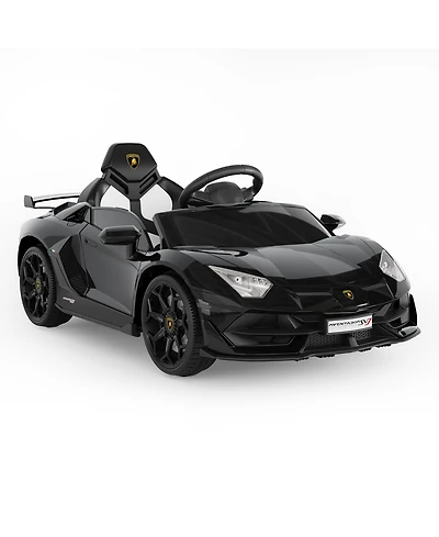 homfan Licensed Lamborghini Electric Ride-On Car for Kids – Battery Powered Sports Toy with Remote Control, 2 Speeds, Led Headlights