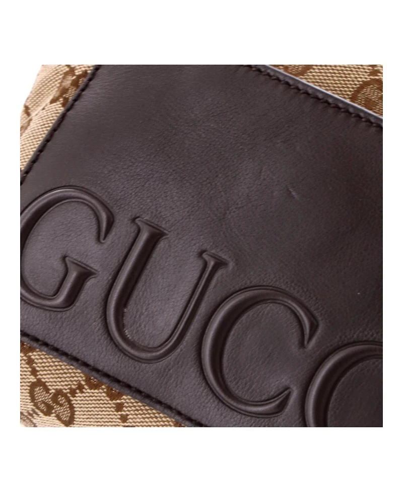 Pre-Owned Gucci Small Convertible Flap Crossbody Bag Gg Canvas