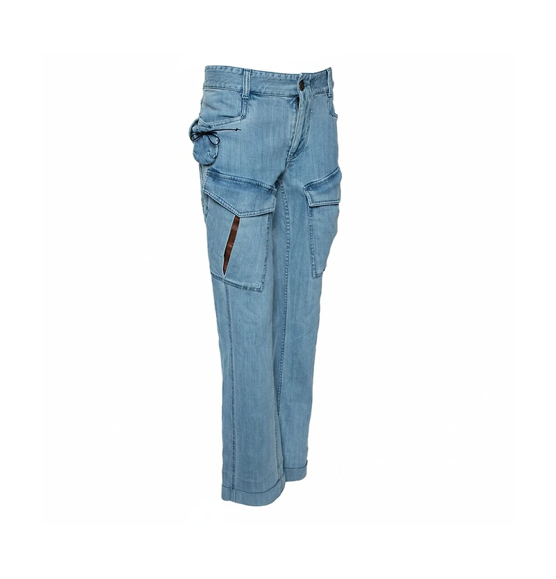 Pre-Owned Roberto Cavalli Men's Denim Cargo Jeans
