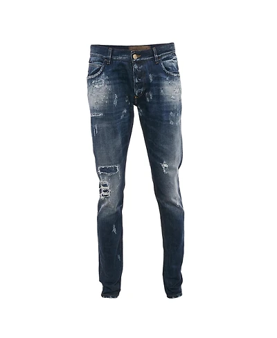 Pre-Owned Dolce & Gabbana Men's Distressed Denim Jeans