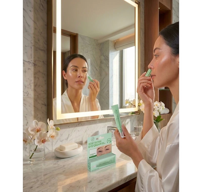 Lovery Korean Skin Care Peptide Eye Cream, Instant Tightening, Hydrating, Brightening, Firming and Depuffing Korean Under-Eye Treatment