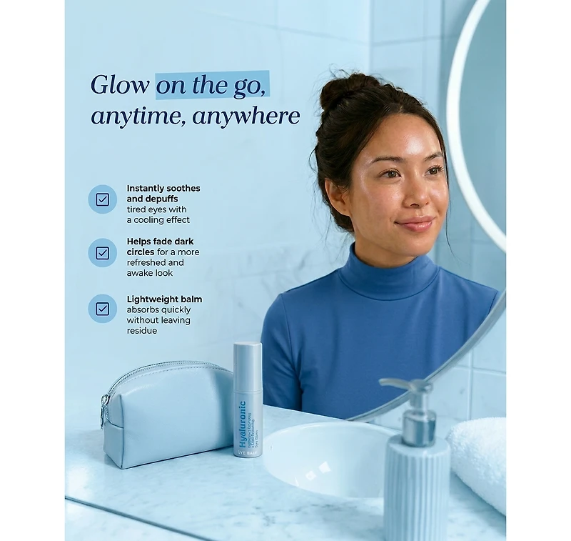 Lovery Hyaluronic Hydration-Boosting Eye Balm - Korean Skin Care Moisture and Line-Smoothing Treatment