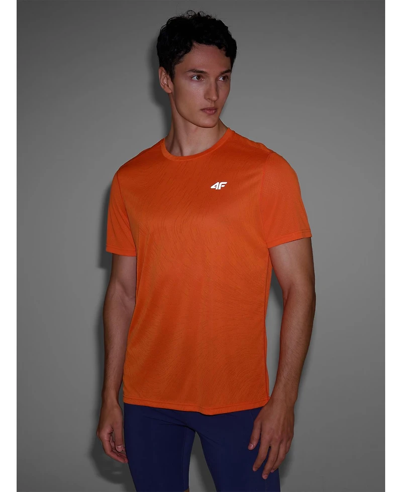 4F Men's Quick-Dry Running T-Shirt – Regular Fit, Lightweight