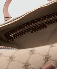 Mango Women's Logo Jacquard Bowling Bag