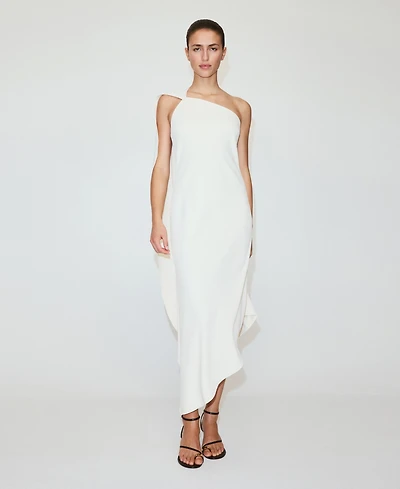 Mango Women's Asymmetrical Scarf Dress