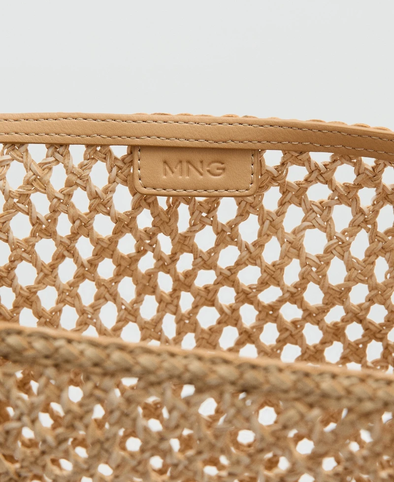 Mango Women's Braided Shoulder Bag