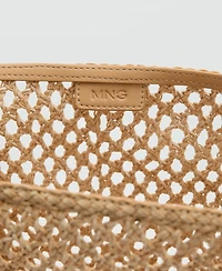 Mango Women's Braided Shoulder Bag