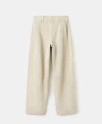 Mango Women's Seams Balloon Jeans