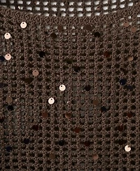 Mango Women's Sequined Crocheted Sweater