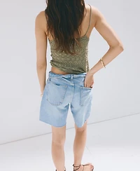 Mango Women's Buttons Open-Knit Top