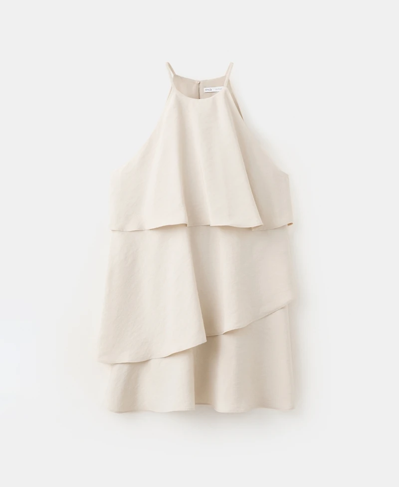 Mango Women's Ruffled Modal Dress