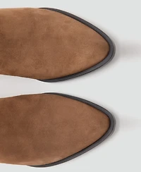 Mango Women's Heel Suede Ankle Boots