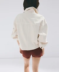 Mango Women's Pockets Denim Jacket