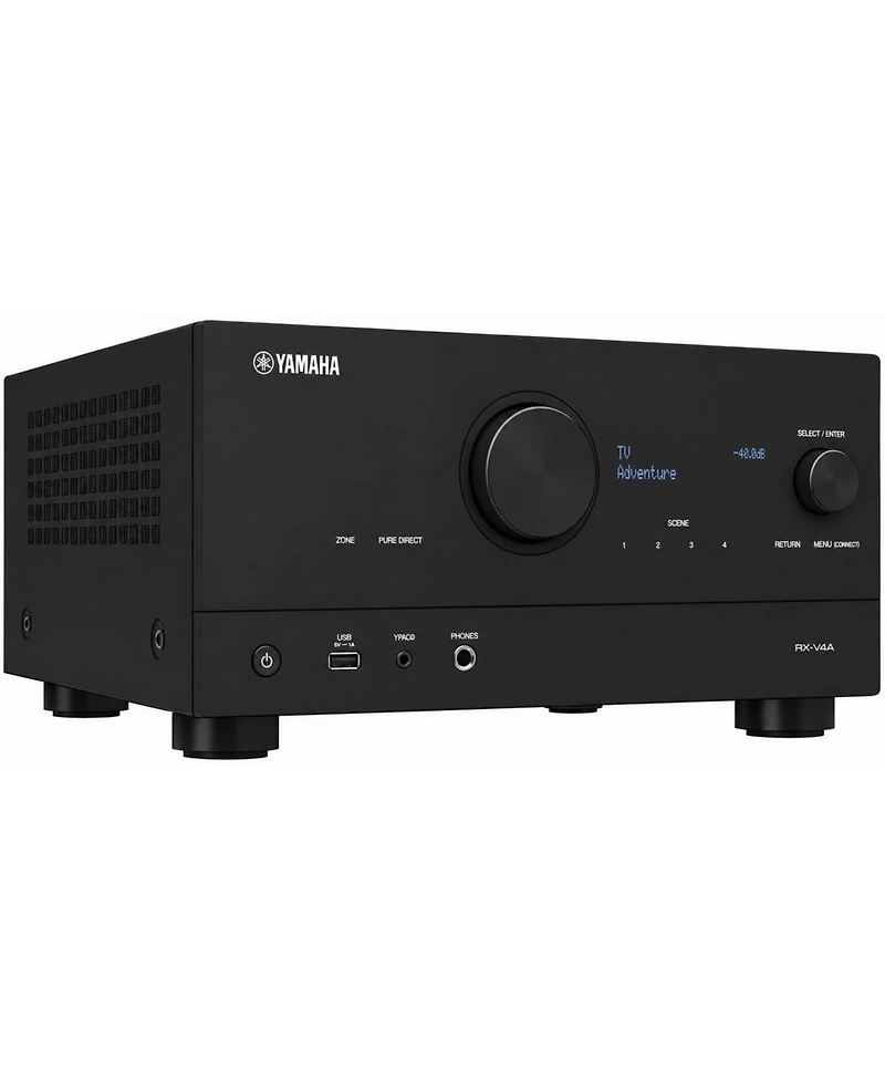Yamaha Rx-V4A 5.2 Av Receiver with 4 In-Ceiling Speakers