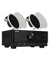Yamaha Rx-V6A 7.2-Channel Av Receiver with In-Ceiling Speakers