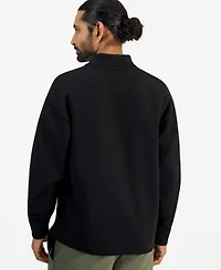 Hugo by Boss Men's Dabins Long-Sleeve Textured Interlock Fabric Polo