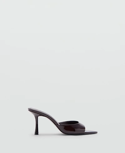 Mango Women's Patent Leather High-Heeled Sandals