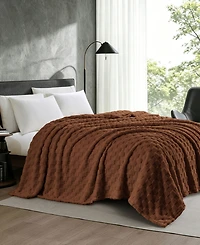 Sanctuary Jacquard Sherpa Blanket, Full/Queen
