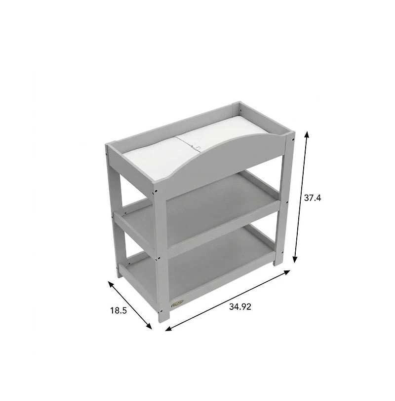 Graco Customizable Changing Table with Water-Resistant Changing Pad