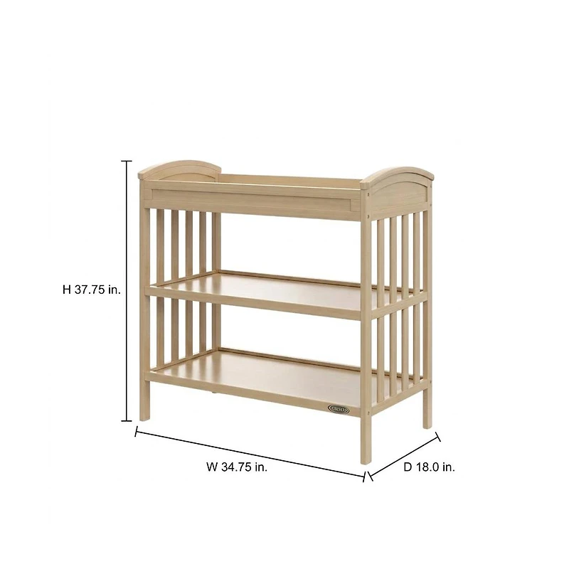 Graco Benton Changing Table with Bonus Water-Resistant Pad