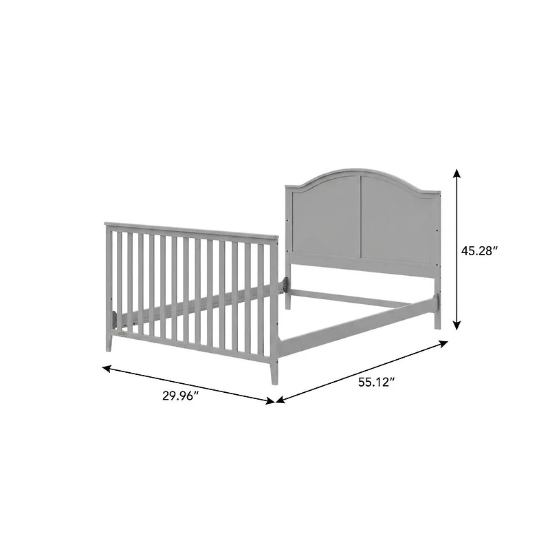 Graco Wilfred 5-in-1 Convertible Crib (Pebble Gray) – Greenguard Gold Certified