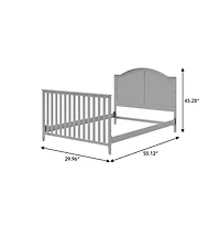 Graco Wilfred 5-in-1 Convertible Crib (Pebble Gray) – Greenguard Gold Certified