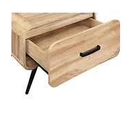 New Classic Furniture Rowan Wood 1-Drawer End Table (Set of 2)