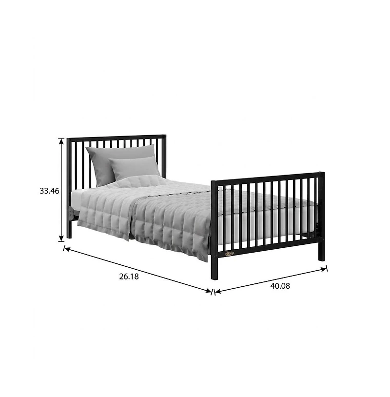 Graco Teddi 4-in-1 Convertible Mini Crib