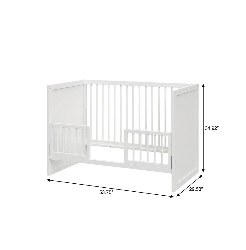 Storkcraft Calabasas 3-in-1 Convertible Crib (White)