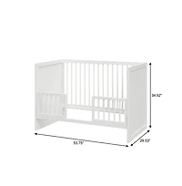 Storkcraft Calabasas 3-in-1 Convertible Crib (White)